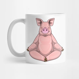 Pig Yoga Fitness Meditation Mug